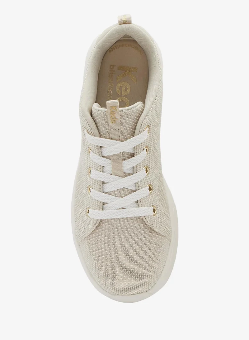 Keds Oatmeal Keds Women's BlissWalk Lace Up Casual Sneaker Cream for Women | Best Price UAE